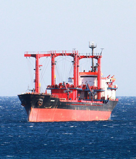 A ship provides the best import and export services.